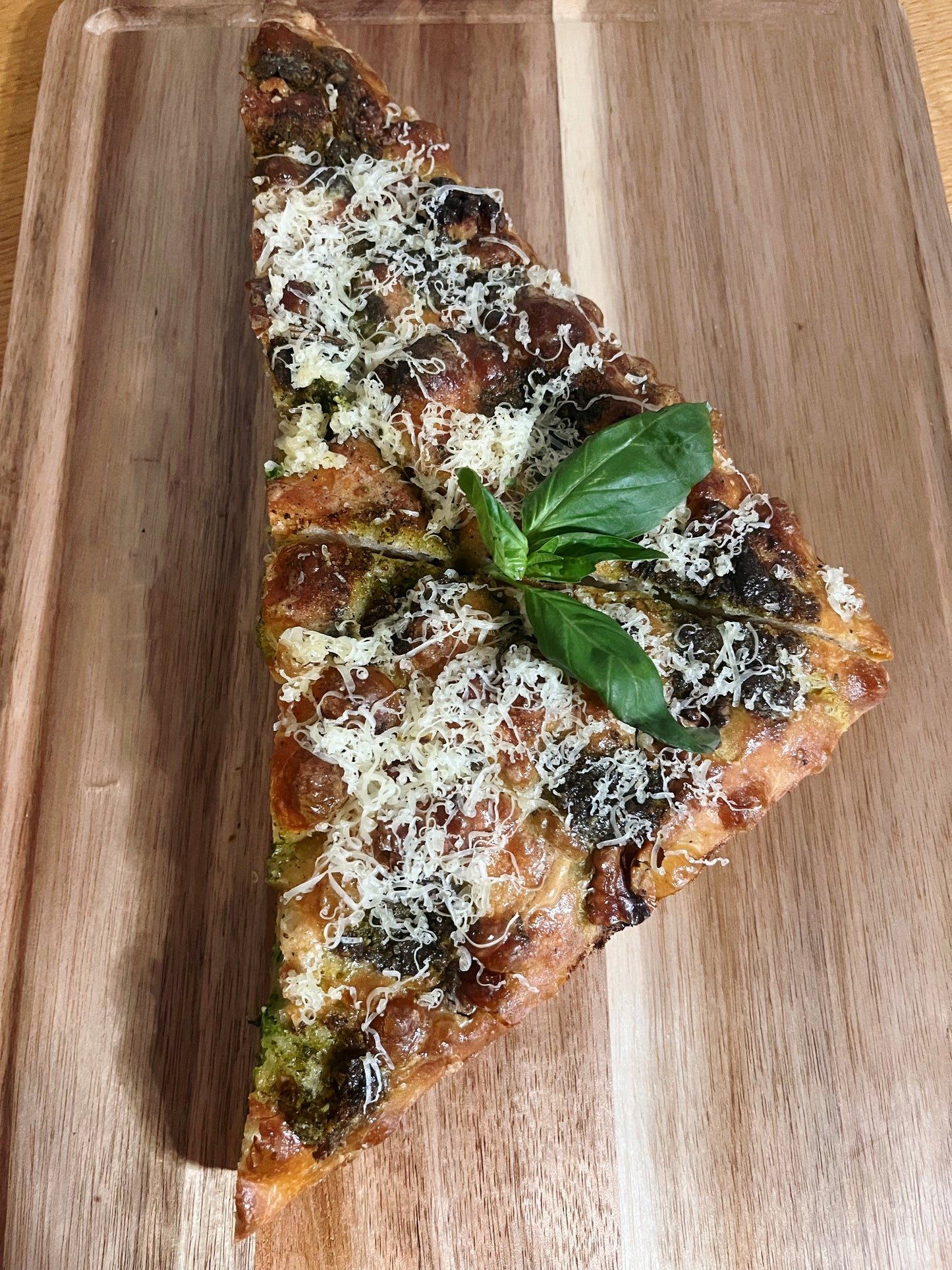 Garlic, Pesto & Cheese Focaccia