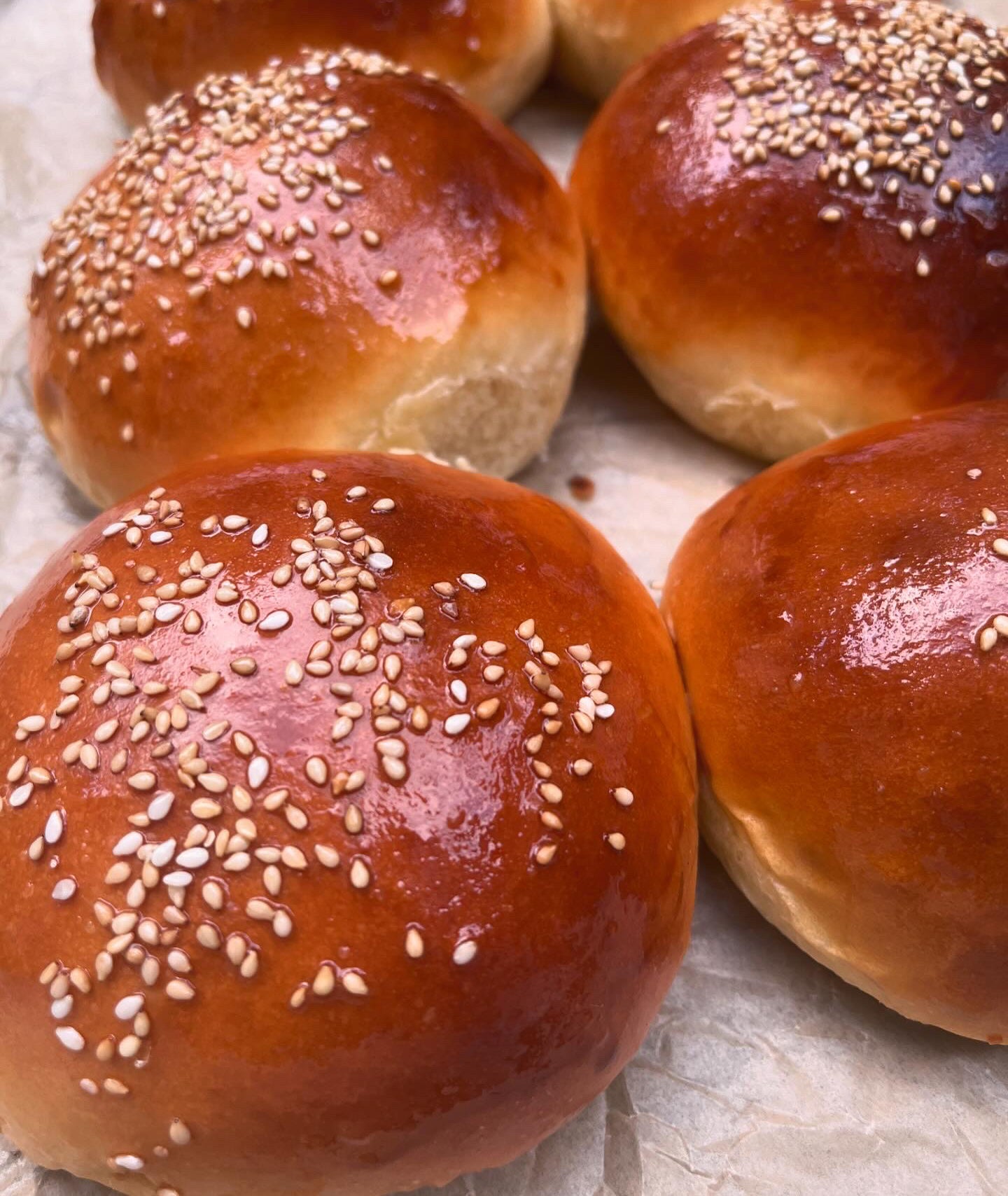 Gourmet Salted Butter Burger Buns x 4