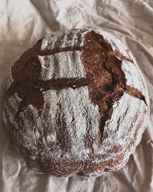 Hearty Rustic Rye Sourdough