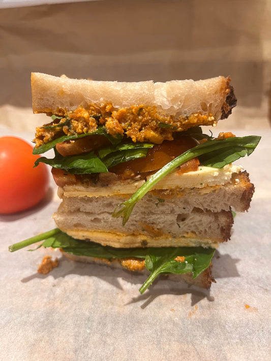 Vegan Grilled Tomato Sourdough Sandwich
